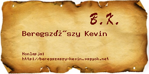 Beregszászy Kevin névjegykártya