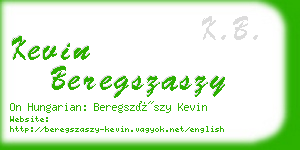 kevin beregszaszy business card